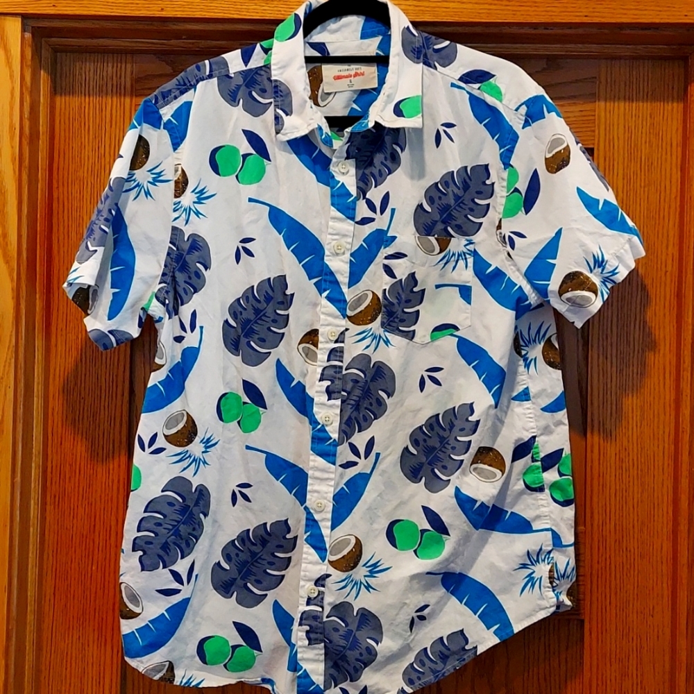 Urban Pipeline retro Hawaiian shirt men's XL